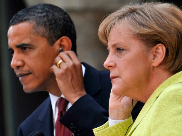 Image: Barack Obama, Angela Merkel